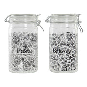 Gefäß DKD Home Decor Kristall Schwarz Eisen (10 x 12,5 x 20 cm) (1 L) (2 Stück) 10 x 12.5 x 20 cm 1 L (2 pcs)