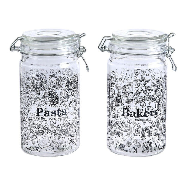 Gefäß DKD Home Decor Kristall Schwarz Eisen (10 x 12,5 x 20 cm) (1 L) (2 Stück) 10 x 12.5 x 20 cm 1 L (2 pcs)