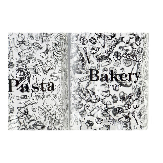 Gefäß DKD Home Decor Kristall Schwarz Eisen (10 x 12,5 x 20 cm) (1 L) (2 Stück) 10 x 12.5 x 20 cm 1 L (2 pcs)