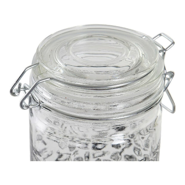 Gefäß DKD Home Decor Kristall Schwarz Eisen (10 x 12,5 x 20 cm) (1 L) (2 Stück) 10 x 12.5 x 20 cm 1 L (2 pcs)