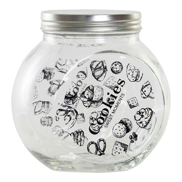 Gefäß DKD Home Decor Kristall Schwarz Metall (15,5 x 11 x 15,5 cm) (1) (1,2 L) 15.5 x 11 x 15.5 cm 1,2 L (1 pcs)