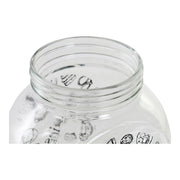 Gefäß DKD Home Decor Kristall Schwarz Metall (15,5 x 11 x 15,5 cm) (1) (1,2 L) 15.5 x 11 x 15.5 cm 1,2 L (1 pcs)