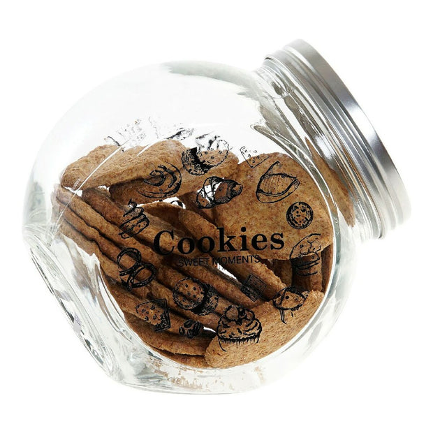 Gefäß DKD Home Decor Kristall Schwarz Metall (15,5 x 11 x 15,5 cm) (1) (1,2 L) 15.5 x 11 x 15.5 cm 1,2 L (1 pcs)