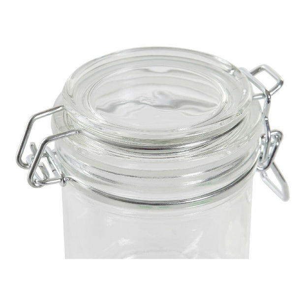 Gefäß DKD Home Decor ‎ Kristall Schwarz Eisen (8,5 x 11 x 10 cm) (220 ml) 8.5 x 11 x 10 cm 220 ml (3 pcs)