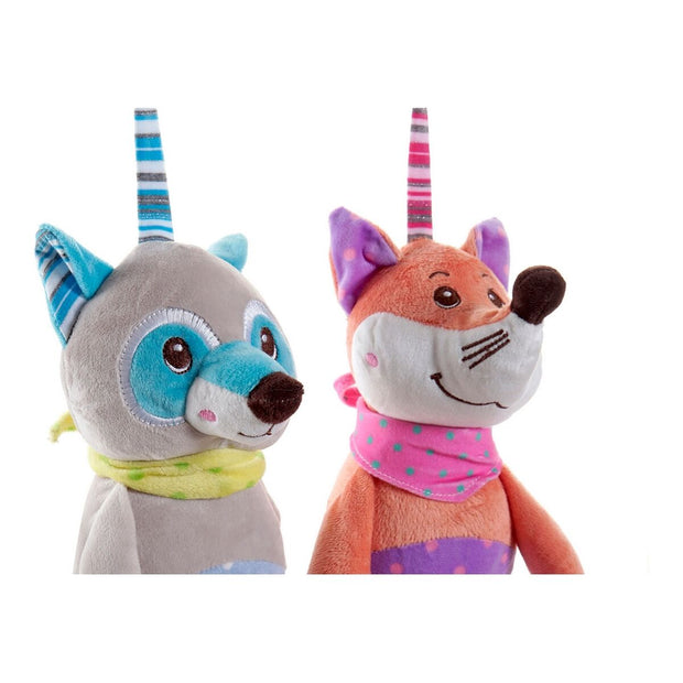 Musical Plush Toy DKD Home Decor Beige Orange Polyester (20 x 14 x 33 cm) (2 pcs)