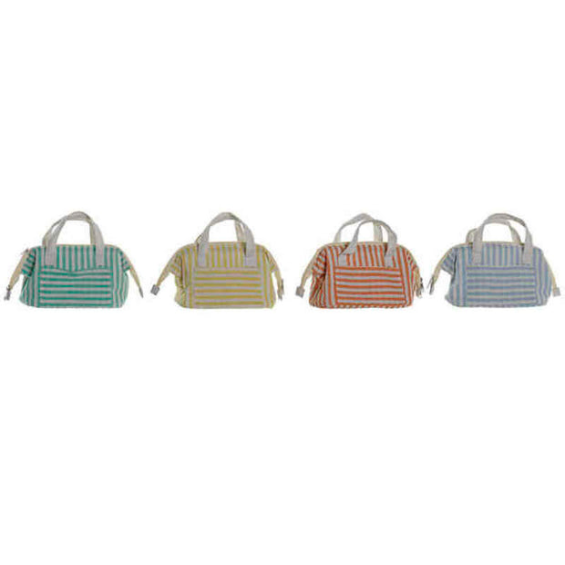 Cool Bag DKD Home Decor Orange Polyester Green Yellow (35 x 14 x 20 cm) (4 pcs)