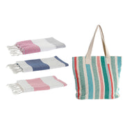 Beach Bag DKD Home Decor Multicolour (90 x 1 x 180 cm) (3 Units)