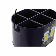 Würfel DKD Home Decor Cold Beer Gelb Metall Marineblau (27 x 17.5 x 13 cm)