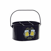Würfel DKD Home Decor Cold Beer Gelb Metall Marineblau (27 x 17.5 x 13 cm)