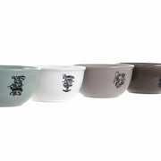 Schale DKD Home Decor Steingut (4 pcs) (560 ml) (14 x 14 x 6.8 cm)