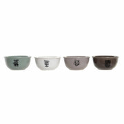 Schale DKD Home Decor Steingut (4 pcs) (560 ml) (14 x 14 x 6.8 cm)