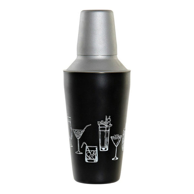 Cocktail-Shaker DKD Home Decor Edelstahl (9.5 x 9.5 x 22 cm)