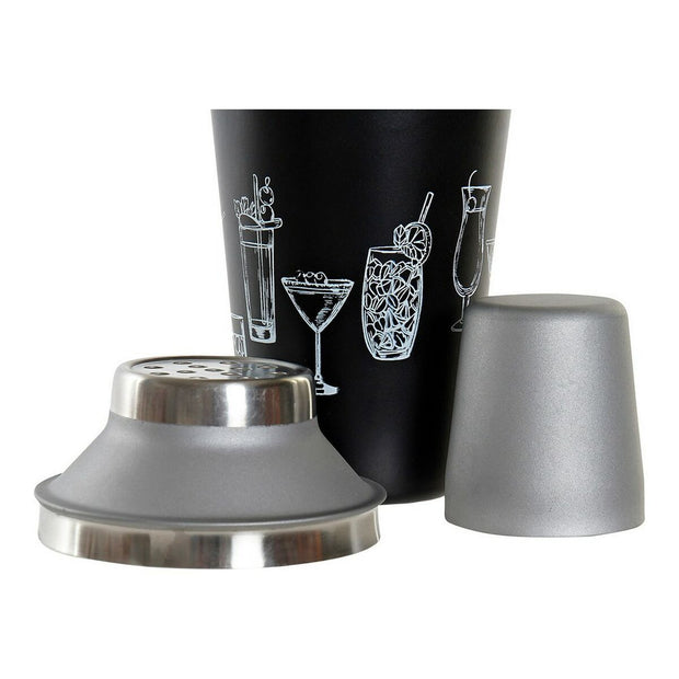 Cocktail-Shaker DKD Home Decor Edelstahl (9.5 x 9.5 x 22 cm)