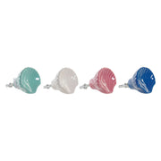 Doorknob DKD Home Decor Shell Metal Stoneware (4 pcs)