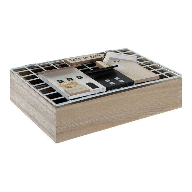 Teebox DKD Home Decor Life is Good Holz Metall (26 x 17 x 8 cm)