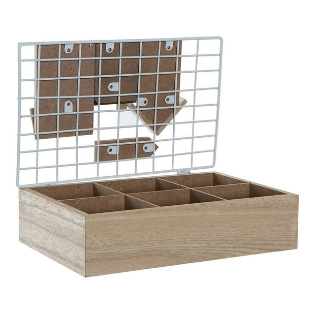 Teebox DKD Home Decor Life is Good Holz Metall (26 x 17 x 8 cm)