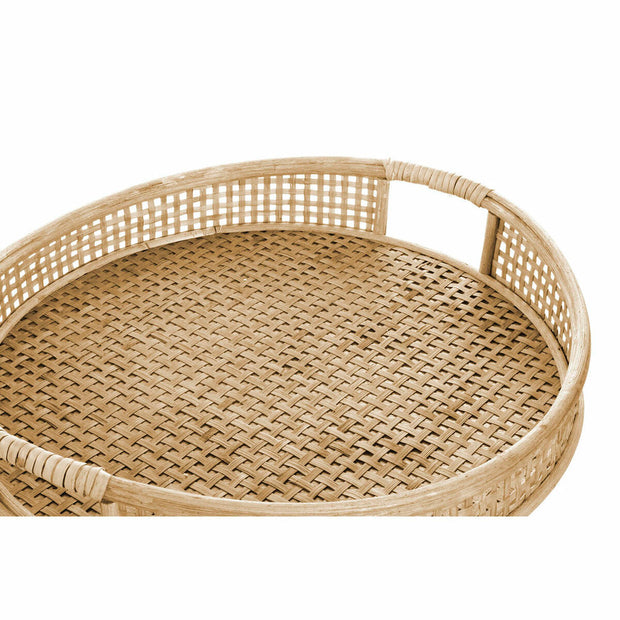 Schale DKD Home Decor Bambus (2 pcs)