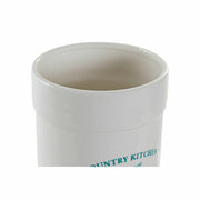 Gefäß für Küchenutensilien DKD Home Decor Weiß grün Dolomite (12.5 x 12.5 x 17.5 cm)