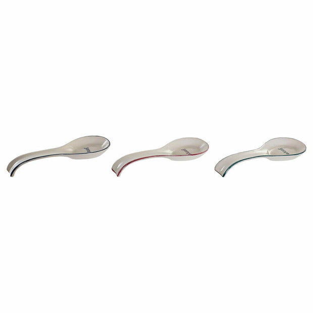 Löffelablage DKD Home Decor Blau Rot grün (3 pcs) (22.5 x 8 x 3 cm)