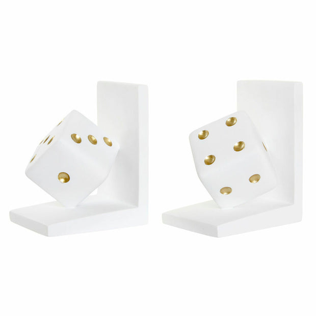 Bookend DKD Home Decor Dice Resin (2 pcs) (12 x 10 x 15 cm)