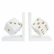 Bookend DKD Home Decor Dice Resin (2 pcs) (12 x 10 x 15 cm)