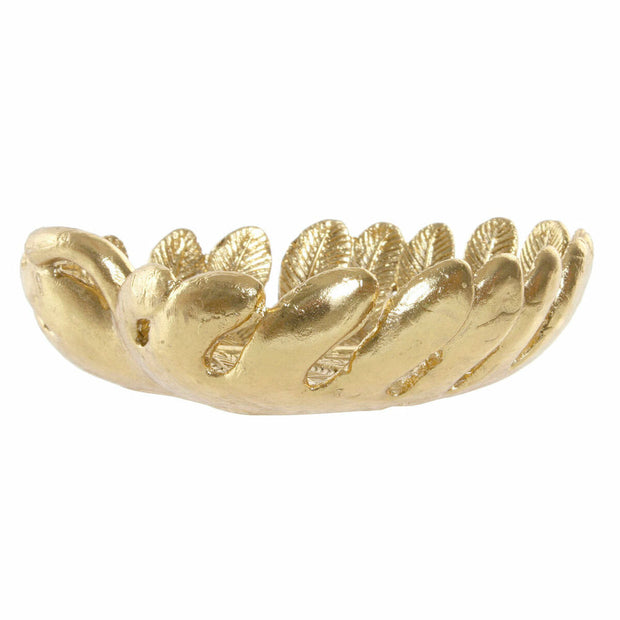 Schale DKD Home Decor Golden Harz (18.5 x 17.3 x 5.4 cm) (18 cm)