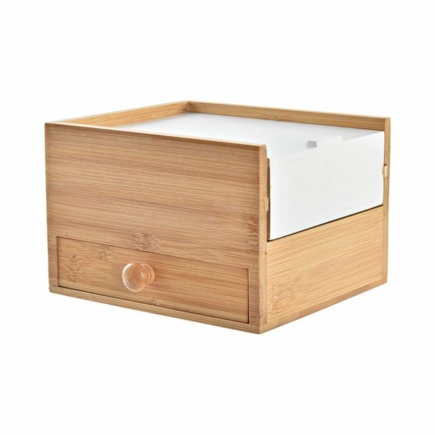 Organiser DKD Home Decor Bamboo (23.5 x 18 x 13.5 cm)