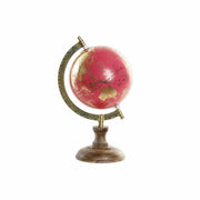 Globe DKD Home Decor Pink Wood Aluminium PVC (15 x 13 x 23 cm)