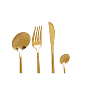 Besteckset DKD Home Decor Golden Edelstahl (16 pcs)