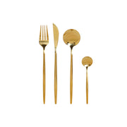 Besteckset DKD Home Decor Golden Edelstahl (16 pcs)