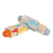 Child's Wooden Puzzle DKD Home Decor (2 pcs)