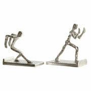 Bookend DKD Home Decor Aluminium (2 pcs) (16 x 8.4 x 15 cm)