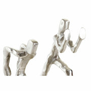 Bookend DKD Home Decor Aluminium (2 pcs) (16 x 8.4 x 15 cm)