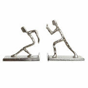 Bookend DKD Home Decor Aluminium (2 pcs) (16 x 8.4 x 15 cm)