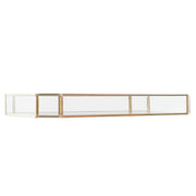 Tablett für Snacks DKD Home Decor Kristall Bettlaken Metall (31 x 17 x 3,5 cm)