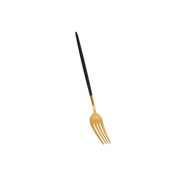 Besteck DKD Home Decor Schwarz Golden Edelstahl (3 x 1,5 x 13 cm)