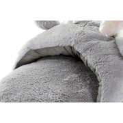 Fußwärmer DKD Home Decor Grau Rosa Polyester Weiß (32 x 44 x 24 cm) (2 Stück)