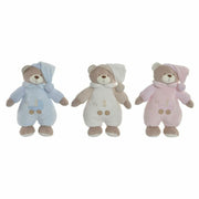 Teddy Bear DKD Home Decor Beige Polyester Celeste Light Pink (3 pcs) (24 x 12 x 30 cm)