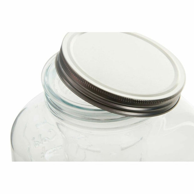 Wasserspender DKD Home Decor Silber Durchsichtig Kristall Eisen ABS PS (15 x 22 x 25 cm)
