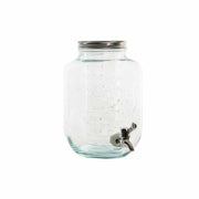 Wasserspender DKD Home Decor Silber Durchsichtig Kristall Eisen ABS PS (15 x 22 x 25 cm)