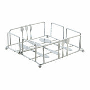 Serviettenring DKD Home Decor Essbestecke Silber Metall