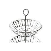 Obstschale DKD Home Decor Silber Metall Essbestecke (32 x 28 x 56 cm)