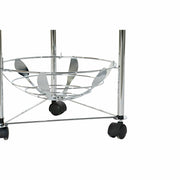 Obstschale DKD Home Decor Silber Metall (28 x 28 x 95 cm)