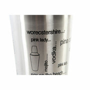 Cocktail-Shaker DKD Home Decor Edelstahl (9 x 9 x 22 cm)