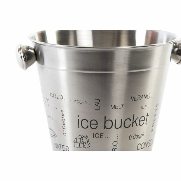 Eiskübel DKD Home Decor Silber Edelstahl (17 x 14 x 13 cm)