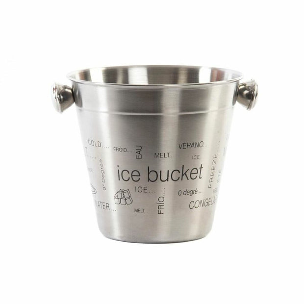 Eiskübel DKD Home Decor Silber Edelstahl (17 x 14 x 13 cm)
