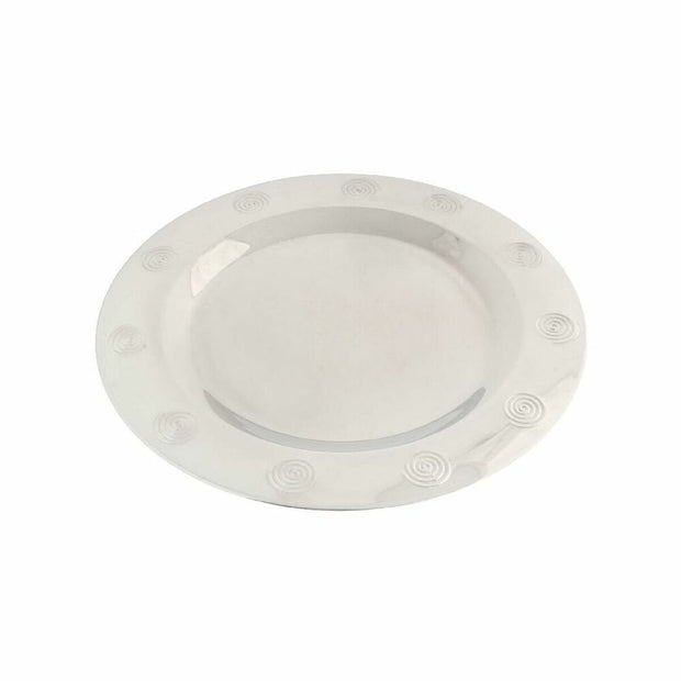 Flacher Teller DKD Home Decor Silber Edelstahl (30 x 30 x 0.5 cm)