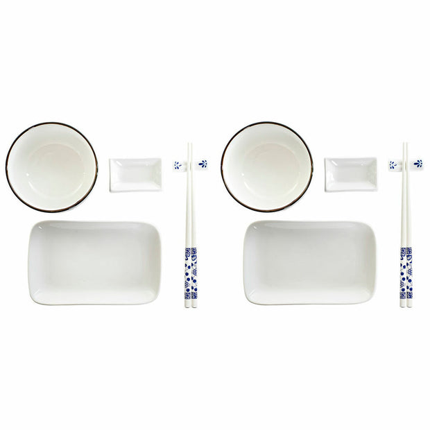 Sushi-Set DKD Home Decor Bambus Porzellan (33,5 x 34,5 x 9 cm)
