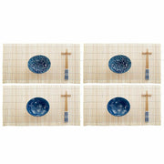 Sushi-Set DKD Home Decor aus Keramik Bambus (20 pcs) (35 x 35 x 5,5 cm)