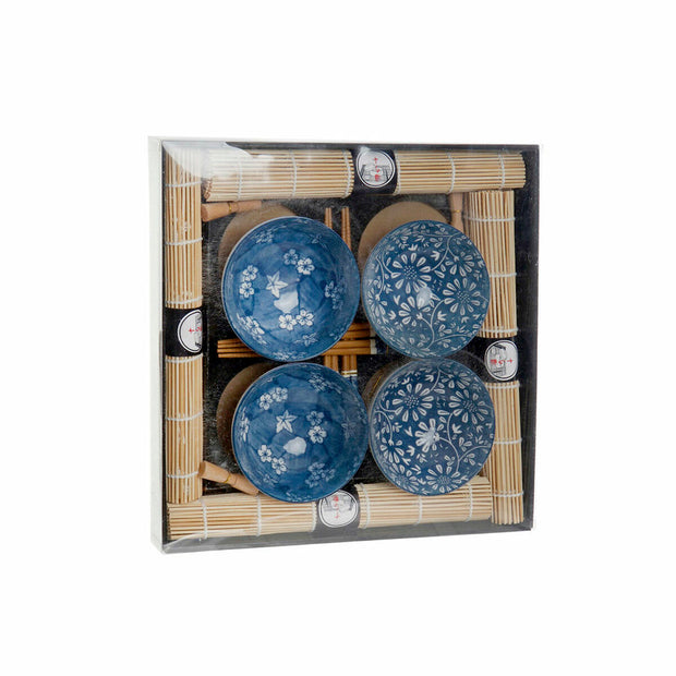 Sushi-Set DKD Home Decor aus Keramik Bambus (20 pcs) (35 x 35 x 5,5 cm)